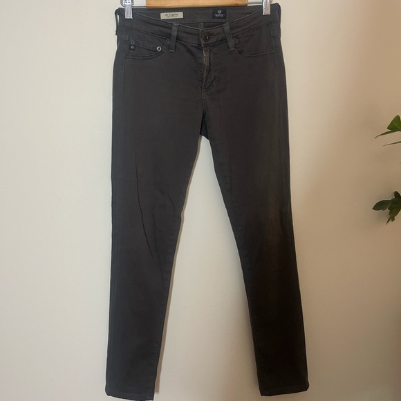AG Grey low rise slim fit trousers 27R - Picture 1 of 8